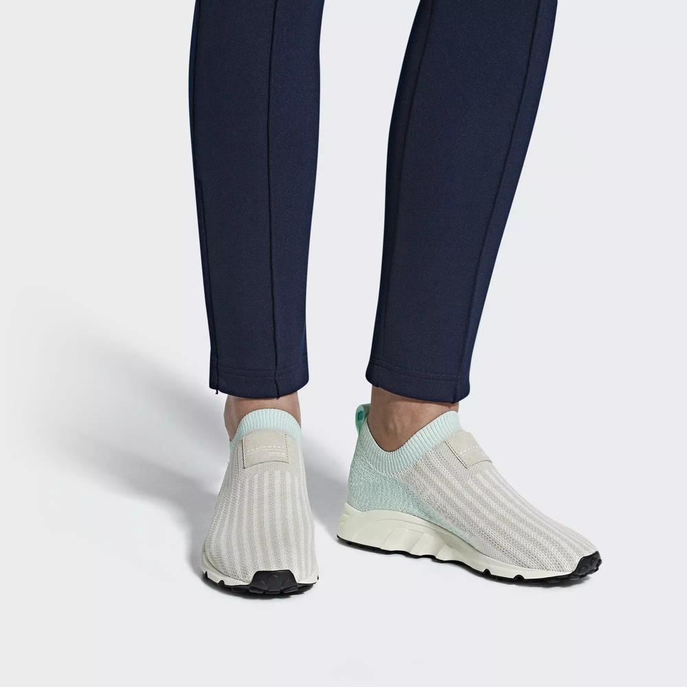 Adidas EQT Support Sock Primeknit Tenis Beige Para Mujer (MX-45680)